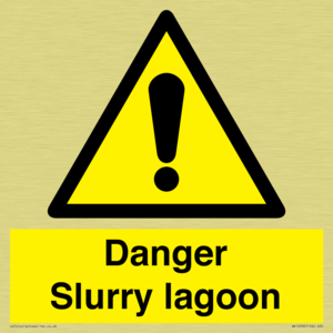 Danger Slurry lagoon